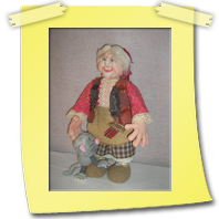Текстильная кукла Баба Яга