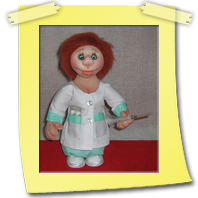 Текстильная кукла Медсестра